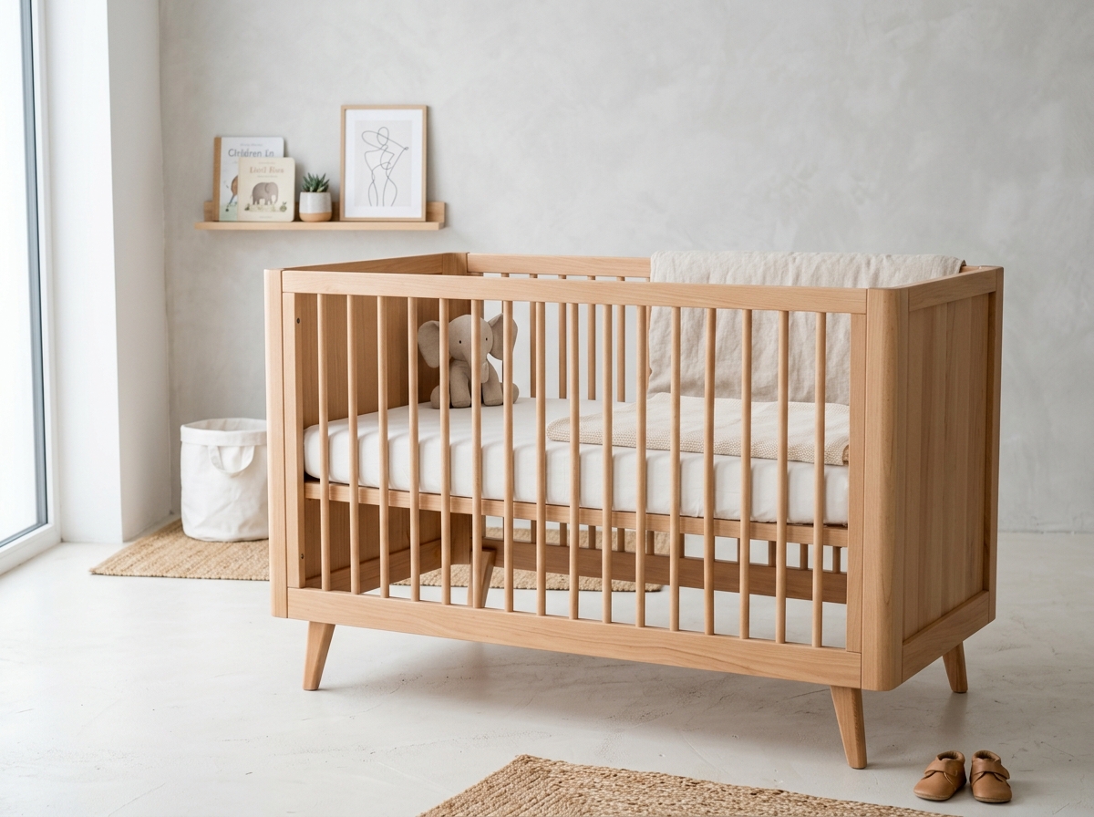 Lit en bois 60x120 + Matelas + Alèse Formula Baby